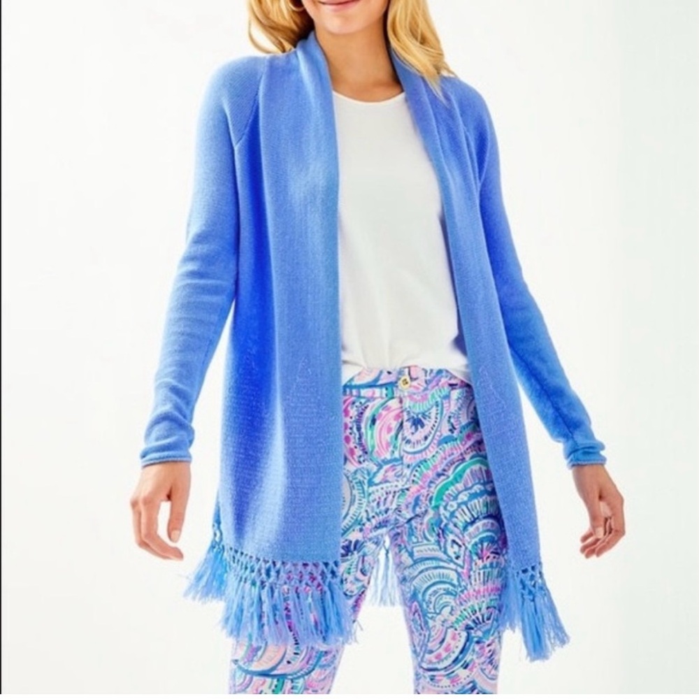 Lilly Pulitzer Tatum Fringe Cardigan XS